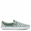 Vans Colour Theory Checkerboard Classic Slip-On In Duck Green -Shoe Shop 0a5jmhyqw 1 1100x