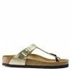 Birkenstock Women's Gizeh Birko-Flor In Gold -Shoe Shop 1016108 side 1100x