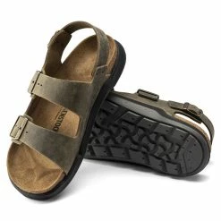 Birkenstock Men's Milano CT Oiled Leather In Faded Khaki 8 Birkenstock Men's Milano CT Oiled Leather In Faded Khaki -Shoe Shop 1018427 510w 3 1100x