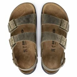 Birkenstock Men's Milano CT Oiled Leather In Faded Khaki 9 Birkenstock Men's Milano CT Oiled Leather In Faded Khaki -Shoe Shop 1018427 510w 4 1100x