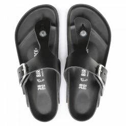 Birkenstock Women's Gizeh Big Buckle Leather In Black -Shoe Shop 1018776 top 1100x