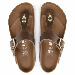 Birkenstock Women's Gizeh Big Buckle Leather In Cognac -Shoe Shop 1018785 top 1100x