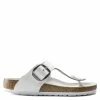 Birkenstock Women's Big Buckle Gizeh Leather In White 1 Birkenstock Women's Big Buckle Gizeh Leather In White -Shoe Shop 1018885 1 1100x