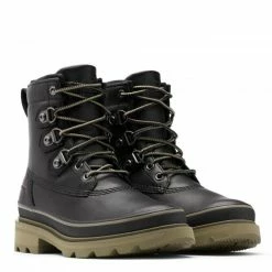 Sorel Women's Lennox Street Boot In Black/Sage -Shoe Shop 1974301 010 f2 presethigh res 1100x