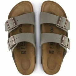 Birkenstock Arizona Birkibuc In Stone (Narrow Width) -Shoe Shop 1 5 151213 top 1100x