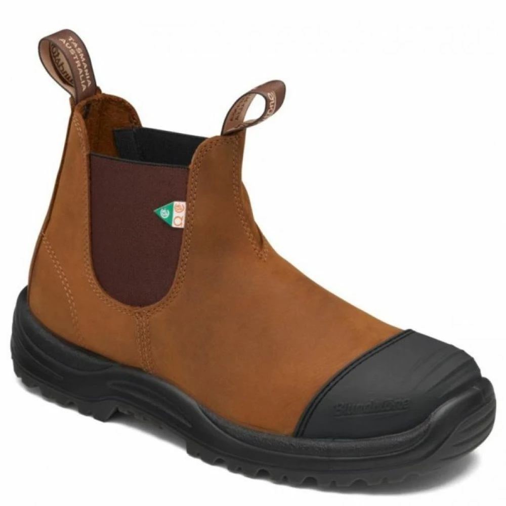 Blundstone Work & Safety Boot Rubber Toe Cap 169 In Saddle Brown 3 Blundstone Work & Safety Boot Rubber Toe Cap 169 In Saddle Brown