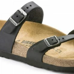 Birkenstock Women's Mayari Oiled Leather In Black -Shoe Shop 1 7 171481 detail 1 1100x