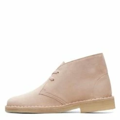 Clarks Women's Desert Boot In Beige Suede -Shoe Shop 26165814 4 1100x
