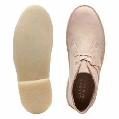 Clarks Women's Desert Boot In Beige Suede -Shoe Shop 26165814 5 1100x