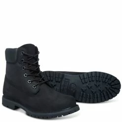 Timberland Women's Icon 6 Inch Premium Waterproof Boot In Black -Shoe Shop 2 6 262 timberland icon 6 inch premium waterproof boot in black 18658a001 3 1100x