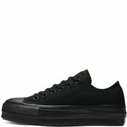 Converse Women's All Star Clean Low Top Lift In Black/Black -Shoe Shop 3 2 3220 converse women lift 562926 black 2 1100x