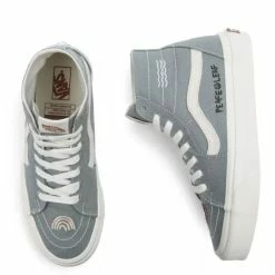 Vans Women's Eco Theory Sk8-Hi Tapered In Green Milieu/Marshmallow -Shoe Shop 4193 3 1100x