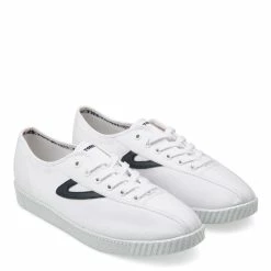 Tretorn Nylite Plus Canvas In White/Navy -Shoe Shop 480167031 2 1100x