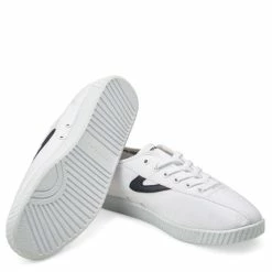 Tretorn Nylite Plus Canvas In White/Navy -Shoe Shop 480167031 4 1100x