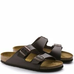Birkenstock Arizona Birko-Flor In Dark Brown (Narrow Width) -Shoe Shop 5 1 51703 pair 1 1100x