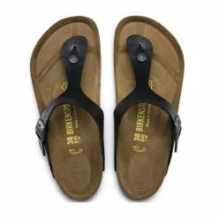 Birkenstock Gizeh Birko-Flor Graceful In Licorice -Shoe Shop 5 4 541951 top 1 1100x