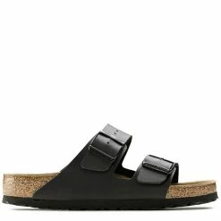 Birkenstock Arizona Softbed Birko-Flor In Black