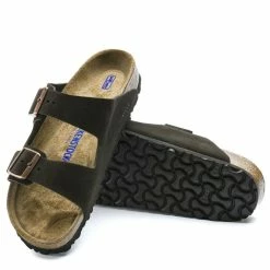 Birkenstock Women's Arizona Softbed Leather In Mocha (Narrow Width) -Shoe Shop BI 951313 2078 4 1100x