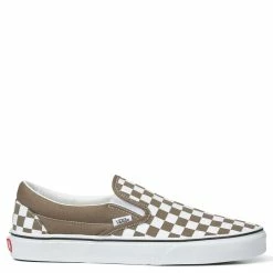 Vans Checkerboard Classic Slip-On In Walnut