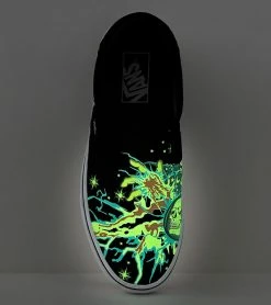 Vans Men's Glow Wizard Classic Slip-On In Black/White -Shoe Shop VN 0A7Q5DBZW 4302 4 1100x