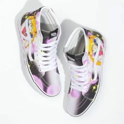 Vans X Pretty Guardian Sailor Moon Sk8-Hi In Black/Pink -Shoe Shop VN 0A7Q5NB9P 4247 4 1100x