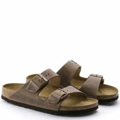Birkenstock Arizona Oiled Leather In Tobacco Brown (Narrow Width) -Shoe Shop b i bi 352203 616 3 1100x