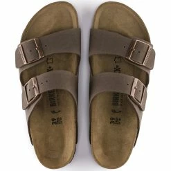 Birkenstock Arizona Birkibuc In Mocha (Narrow Width) -Shoe Shop b i birkenstock arizona birko flor mocha 151183 4 1100x