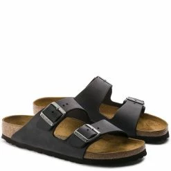 Birkenstock Arizona Oiled Leather In Black -Shoe Shop b i birkenstock arizona oiled leather black 552113 3 1100x