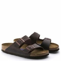Birkenstock Arizona Softbed Oiled Leather In Habana -Shoe Shop b i birkenstock arizona softbed oiled leather habana 452761 2 2 1100x