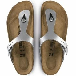 Birkenstock Gizeh Birko-Flor In Silver -Shoe Shop b i birkenstock gizeh birk flor silver 43853 4 1100x