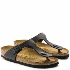 Birkenstock Gizeh Birko-Flor In Black (Narrow Width) 8 Birkenstock Gizeh Birko-Flor In Black (Narrow Width) -Shoe Shop b i birkenstock gizeh birko flor black 43693 3 1 1100x