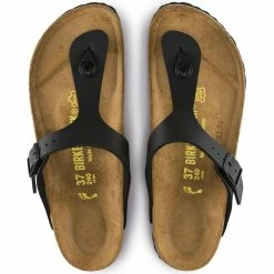Birkenstock Gizeh Birko-Flor In Black (Narrow Width) 9 Birkenstock Gizeh Birko-Flor In Black (Narrow Width) -Shoe Shop b i birkenstock gizeh birko flor black 43693 4 1 1100x