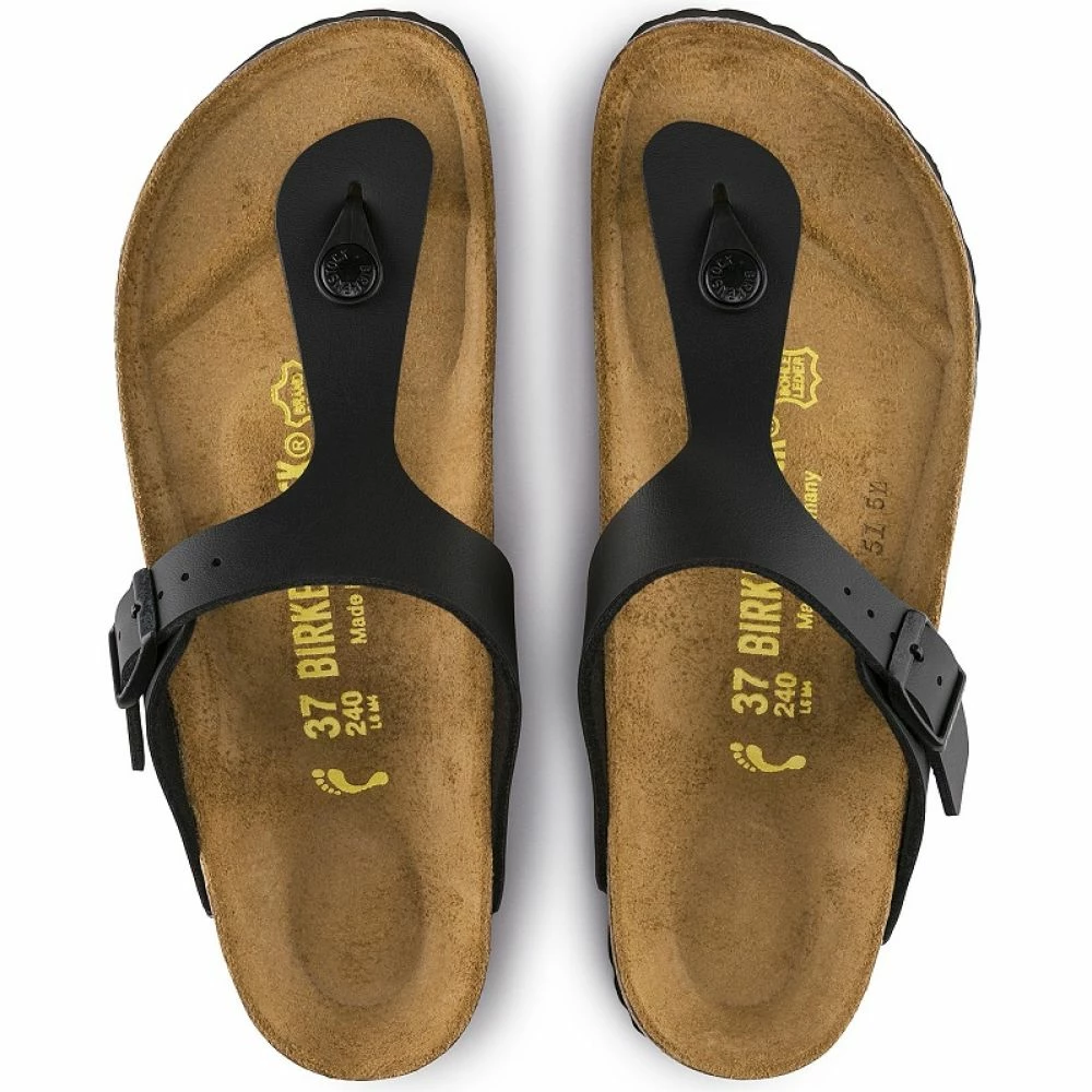 Birkenstock Gizeh Birko-Flor In Black (Narrow Width) 6 Birkenstock Gizeh Birko-Flor In Black (Narrow Width) - Image 4