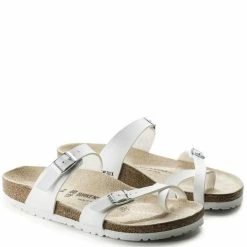 Birkenstock Mayari Birko-Flor In White 8 Birkenstock Mayari Birko-Flor In White -Shoe Shop b i birkenstock mayari birko flor white 710531 3 1100x