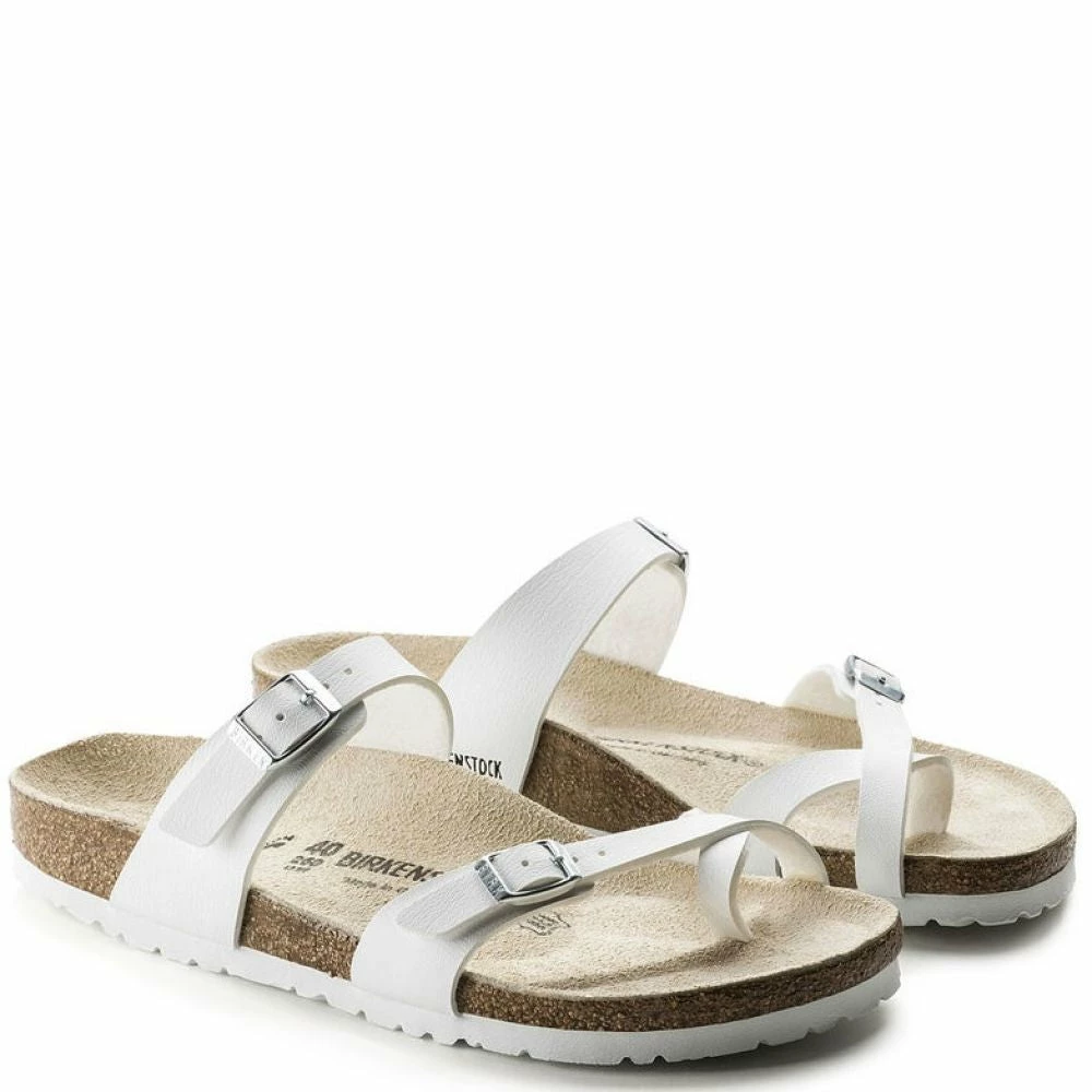 Birkenstock Mayari Birko-Flor In White 5 Birkenstock Mayari Birko-Flor In White - Image 3