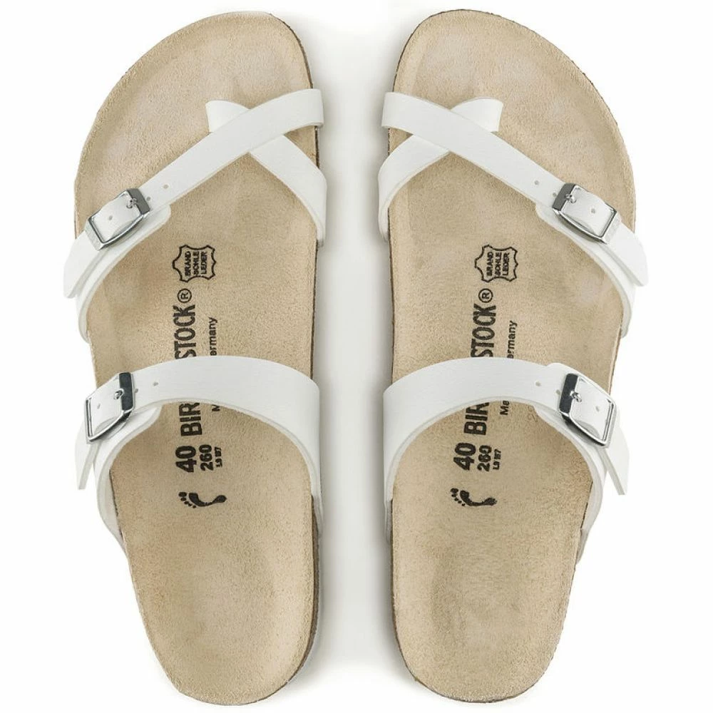 Birkenstock Mayari Birko-Flor In White 6 Birkenstock Mayari Birko-Flor In White - Image 4