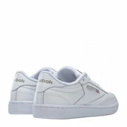 Reebok Women's Club C 85 In White/Sheer Grey -Shoe Shop bs7685 ftw photo back lateral top white 1100x