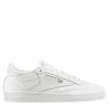 Reebok Women's Club C 85 In White/Sheer Grey -Shoe Shop bs7685 ftw photo side lateral white 1100x