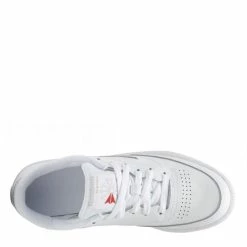 Reebok Women's Club C 85 In White/Sheer Grey -Shoe Shop bs7685 ftw photo top portrait white 1100x