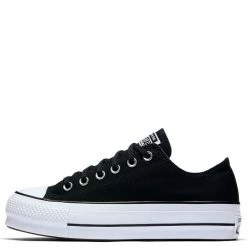 Converse Women's Chuck Taylor All Star Lift Low Top In Black -Shoe Shop c o convers chuck taylor all star lift low top black 560250c 1 1100x