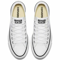 Converse Women's Chuck Taylor All Star Lift In White/Black -Shoe Shop c o convers chuck taylor all star lift low top white 560251c 4 1100x