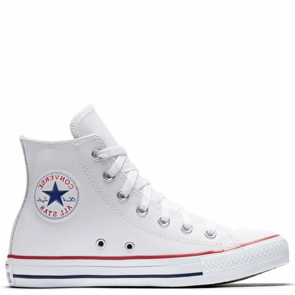 Converse Chuck Taylor All Star Leather High Top In Optic White 3 Converse Chuck Taylor All Star Leather High Top In Optic White