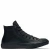 Converse Chuck Taylor All Star Mono Leather High Top In Black Monochrome 1 Converse Chuck Taylor All Star Mono Leather High Top In Black Monochrome -Shoe Shop c o converse chuck taylor all star monochrome leather high top black 135251 3 1100x