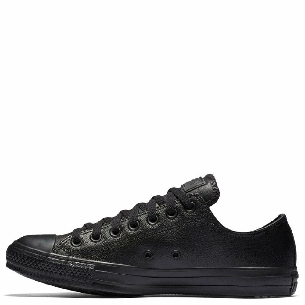 Converse Chuck Taylor All Star Mono Leather Low Top In Black Monochrome 4 Converse Chuck Taylor All Star Mono Leather Low Top In Black Monochrome - Image 2