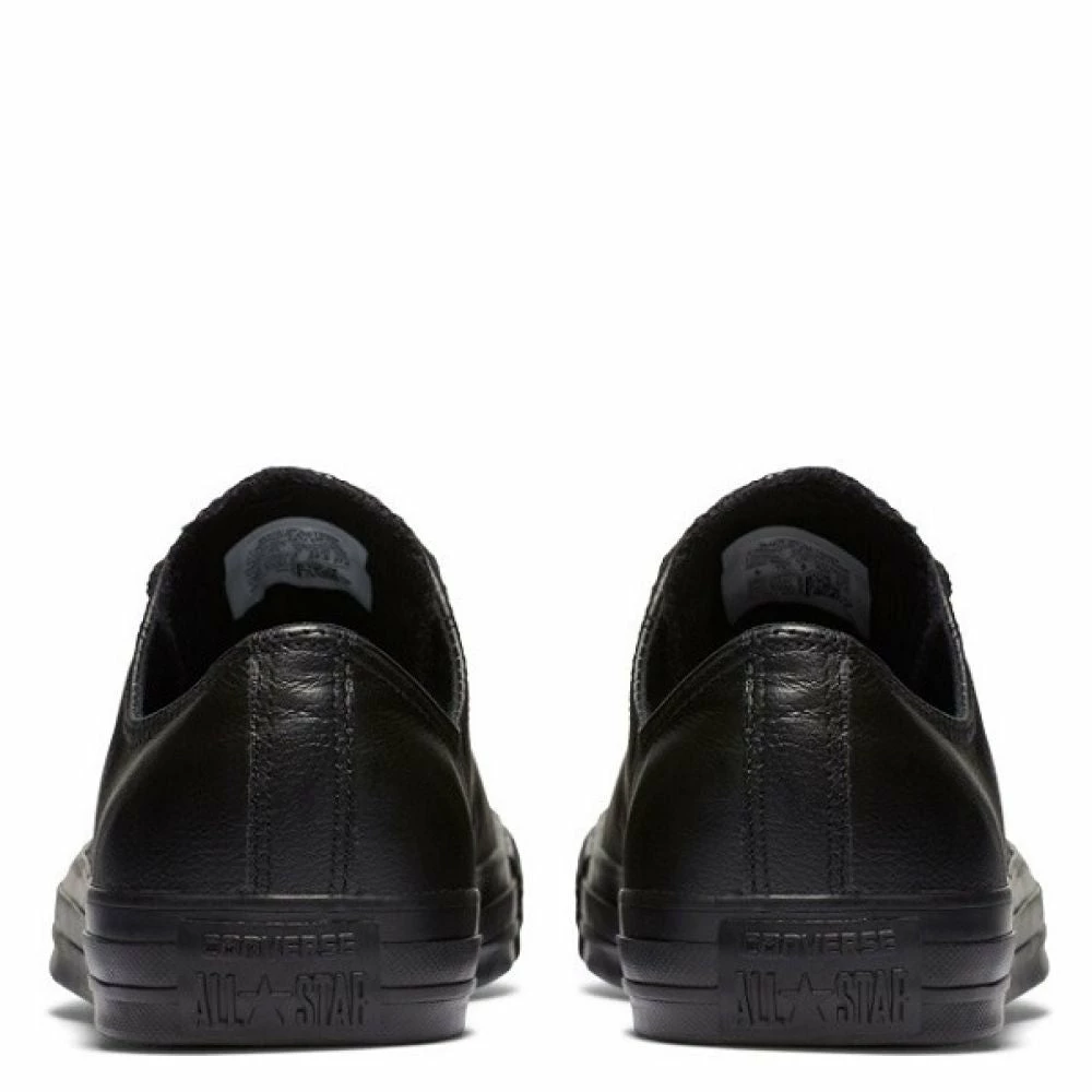 Converse Chuck Taylor All Star Mono Leather Low Top In Black Monochrome 7 Converse Chuck Taylor All Star Mono Leather Low Top In Black Monochrome - Image 5