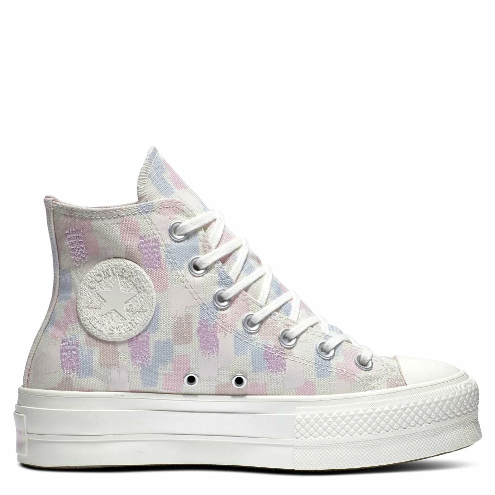 Converse Women's Chuck Taylor All Star Lift Platform Hi Inked In Egret/Gravel/Lt Arctic Pink 3 Converse Women's Chuck Taylor All Star Lift Platform Hi Inked In Egret/Gravel/Lt Arctic Pink