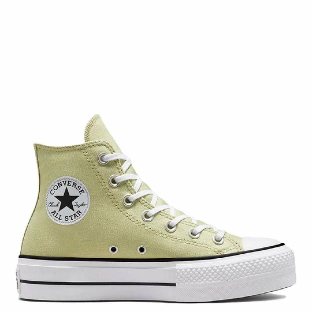 Converse Women's Chuck Taylor All Star Lift Platform Hi In Olive Aura/White/Black 3 Converse Women's Chuck Taylor All Star Lift Platform Hi In Olive Aura/White/Black