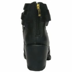 Getoutside Women's Lola Strappy Heel Boot In Black -Shoe Shop g o gos 6 blk 4 1100x