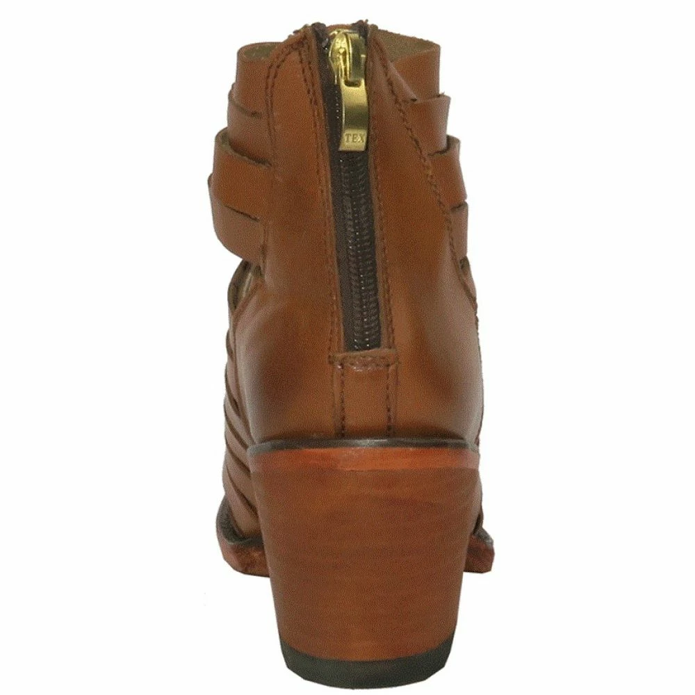 Getoutside Women's Lola Strappy Heel Boot In Maple 6 Getoutside Women's Lola Strappy Heel Boot In Maple - Image 4