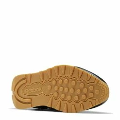 Reebok Women's Classic Leather In Core Black/Pure Grey 5/Rubber Gum 3 -Shoe Shop gy0954 3 footwear photography bottom view white a157d3d7 52e8 4aa3 ae00 c841eba4b80a 1100x